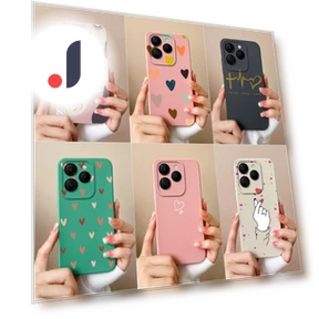 Чехол для телефона с узором Pretty Love Heart — Бамперы, New Style Case