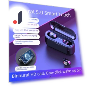 Сенсорный дисплей с подсветкой Двухканальные беспроводные наушники Bluetooth 5.0 TWS для спорта — Внутриканальные наушники, Best Electronics