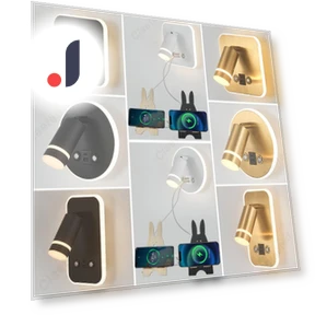 USB зарядка телефона светодиодный трехцветный затемняемый сенсорный настенный светильник — Настольные лампы, Binchi Lighting Appliances