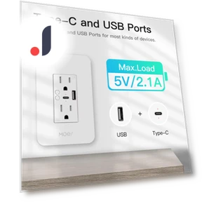Умная настенная розетка WiFi с разъемом Type C и USB — Выключатели розеток, Super Dream Home