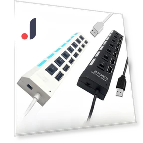 7-портовый USB 2.0-концентратор с независимыми переключателями — USB хабы, AI Supermarket
