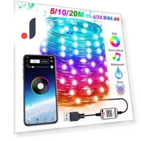 Умная RGB гирлянда с Bluetooth-управлением — Гирлянды для дома, LanZhong LED
