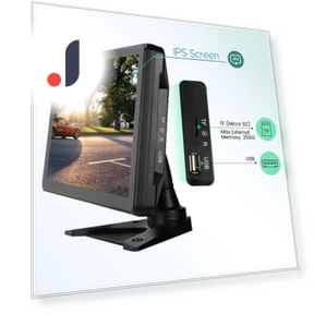 10,36-дюймовый 4-канальный сенсорный экран автомобильный MP4 DVR рекордер монитор — Видеорегистраторы для систем видеонаблюдения, JOHO - CarGear