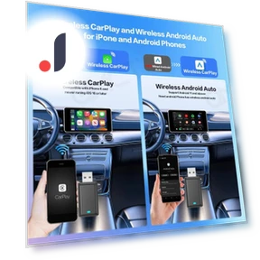 Автоматический беспроводной адаптер Carplay Android Smart Dongle 2 в 1 — USB-адаптеры, A Surname Home