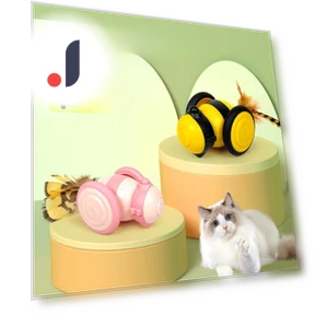 Электрическая игрушка для кошек с перьями — Игрушки для питомцев, Pet family bucket