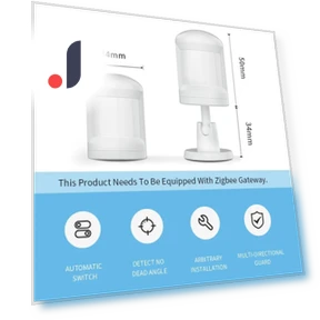 Датчик движения ZigBee Tuya Smart PIR — Датчики движения, Build My Home