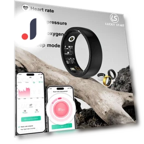 Смарт-кольцо для мониторинга температуры тела и сна — Умные кольца, Lucky Start Smart watch
