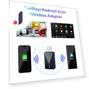 Проводной беспроводной 2-в-1 адаптер CarPlay и Android Auto — Автомагнитолы, Acodo