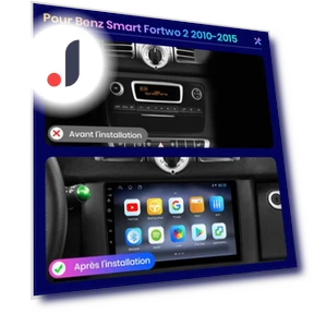 Автомобильный радиоприемник для Smart Fortwo 451 2005-2015 — Аксессуары и крепления для установки, JOHO - CarGear