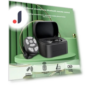Подставка-кольцо Bluetooth 2-в-1 и пульт дистанционного управления для перелистывания страниц с отделением — Наклейки, Smarter than future