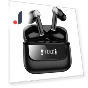 Беспроводные наушники Bluetooth со светодиодным дисплеем — Беспроводные гарнитуры Bluetooth, Junmaocun