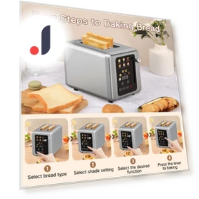 Хлебопечка с 6 настройками оттенков — Печи-тостеры, Home Kits