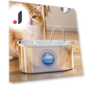 Фонтан для кошек из нержавеющей стали — Кормление и поилки, Build My Home