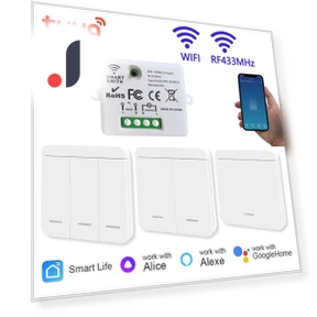 Мини WiFi+RF433/Только RF433 Выключатель Света — Умные модули, Lntelligent Living Hall