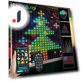 Умные гирлянды для оконных занавесок RGB — Гирлянды для дома, Lntelligent Living Hall