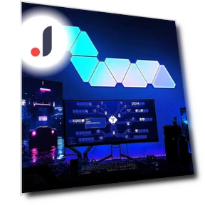 Светодиодная треугольная квантовая лампа RGB — Оригинальные светильники, Build My Home