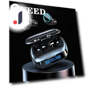 Наушники TWS Bluetooth с цифровым сенсорным экраном — Внутриканальные наушники, QUEED