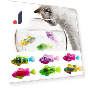 Интерактивный робот-рыба для кошек — Игрушки для питомцев, Seahorse Home