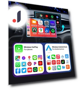 2 в 1 CarPlay и Android Auto Mini Ai Box — Автомагнитолы, Super Star Mall
