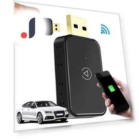 Мини-USB-донгл BT WiFi 5.8G Plug and Play беспроводной адаптер CarPlay/Android Auto — Аксессуары для телефонов, Chic Home