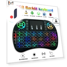 Мини беспроводная клавиатура с RGB подсветкой и сенсорной панелью — Клавиатуры, Vinde Home