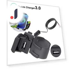 Умный разъем для зарядки PD QC3.0 12V 24V с USB Type C — Зарядные устройства, JOHO