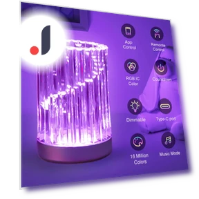 Умный светодиодный кристаллический ночник RGB — Ночники, Home Textile Home Decoration