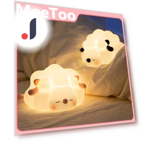 Сенсорная силиконовая LED лампа в виде спящей овцы — Ночники, Good Household Items