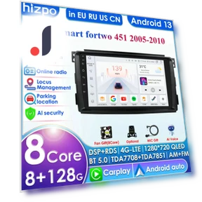 Автомобильное радио с CarPlay и Android 13 — Аксессуары для GPS-систем, Hizpo
