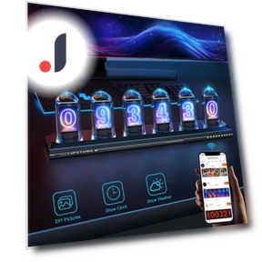 Цифровые ламповые часы с умным управлением — Будильники и часы, Rybakov Home Lighting