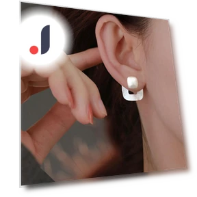 Висячие квадратные серьги — Подвески, Original jewelry design