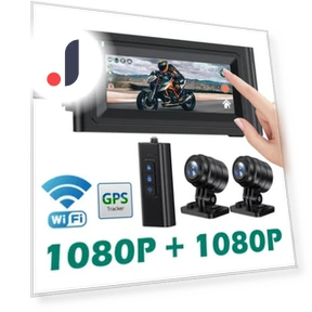 Водонепроницаемая камера для мотоцикла с сенсорным экраном WiFi — Камеры для тела, Simplistic Living Home