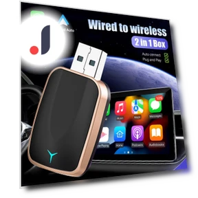 Автомобильный 2 в 1 беспроводной Carplay AI Box Android Auto Plug And Play — Автомагнитолы, sugarberry