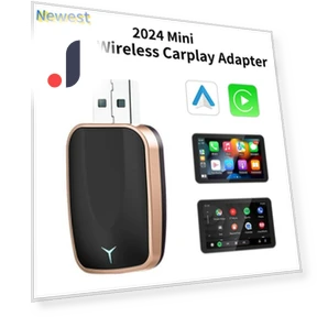 2 в 1 беспроводной Carplay AI Box Android Auto Plug And Play 2025 — Автоэлектроника и аксессуары, YJMP