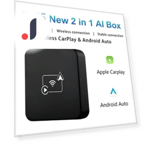 2-в-1 беспроводной Carplay+Android Auto автомобильный адаптер — Аксессуары для GPS-систем, YJMP Auto Parts