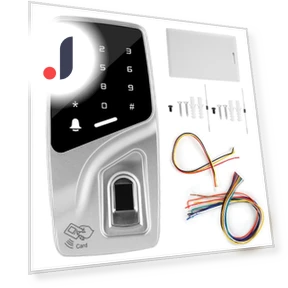Металлическая система контроля доступа с RFID, сенсорным паролем и сканером отпечатков пальцев — Биометрия, KONNWEI