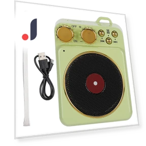 Ретро Bluetooth 5.0 Динамик с Smart Voice Broadcast для MP3 TF Card — Портативные музыкальные системы, Honor Electronics