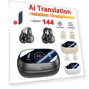 Беспроводные наушники с AI переводчиком — Наушники, Junmaocun