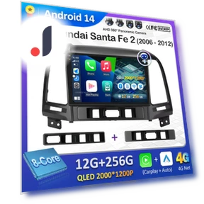 Беспроводная Carplay Android OS для Hyundai Santa Fe 2 — Автомагнитолы, AutoSphere