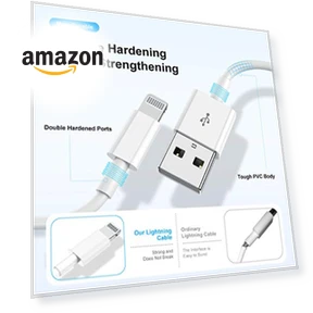 Длинный кабель Lightning to USB — Зарядные устройства, Cionum