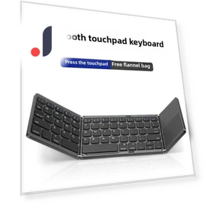 Складная беспроводная тонкая бесшумная Bluetooth-клавиатура с тачпадом — Клавиатуры, SS-Pajamas-01