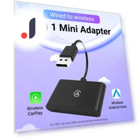 Беспроводной адаптер Carplay Android Auto AI Mini Box — Автомагнитолы, ZoomSpark