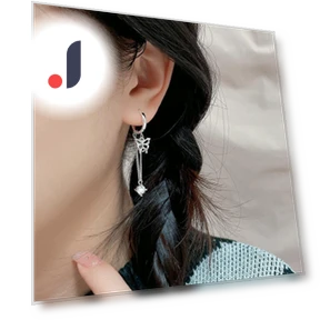 Серьги-гвоздики с кисточками и бабочками — Подвески, Commodity Jewel