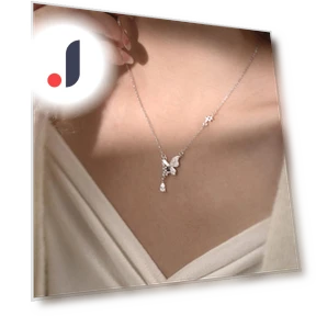 Умное ожерелье с бабочкой и цирконием — Умные украшения, Commodity Jewel