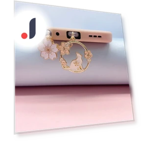 Пылезащитная заглушка Sakura Rabbit — Подвески для телефона, Qianxiu