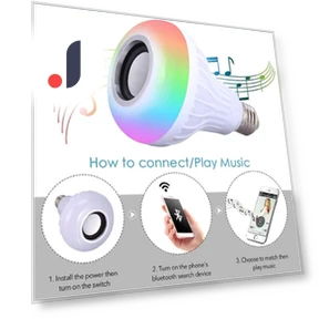 Умная Bluetooth колонка-лампа RGB — Светодиодные, Knocked Her