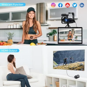 Видеокамера 5K с двойной линзой, FIREFOTO