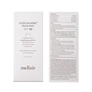 Невидимый солнцезащитный крем SPF 50, Melixir