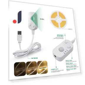USB PIR Motion Sensor COB LED Strip Lights — LED ленты, SaiMili Light