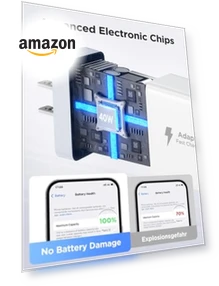 USB C Wall Charger, 40W 4-Port Fast Charger Block — Зарядные устройства, CHONGZHENG (HK)CO. ,LIMITED